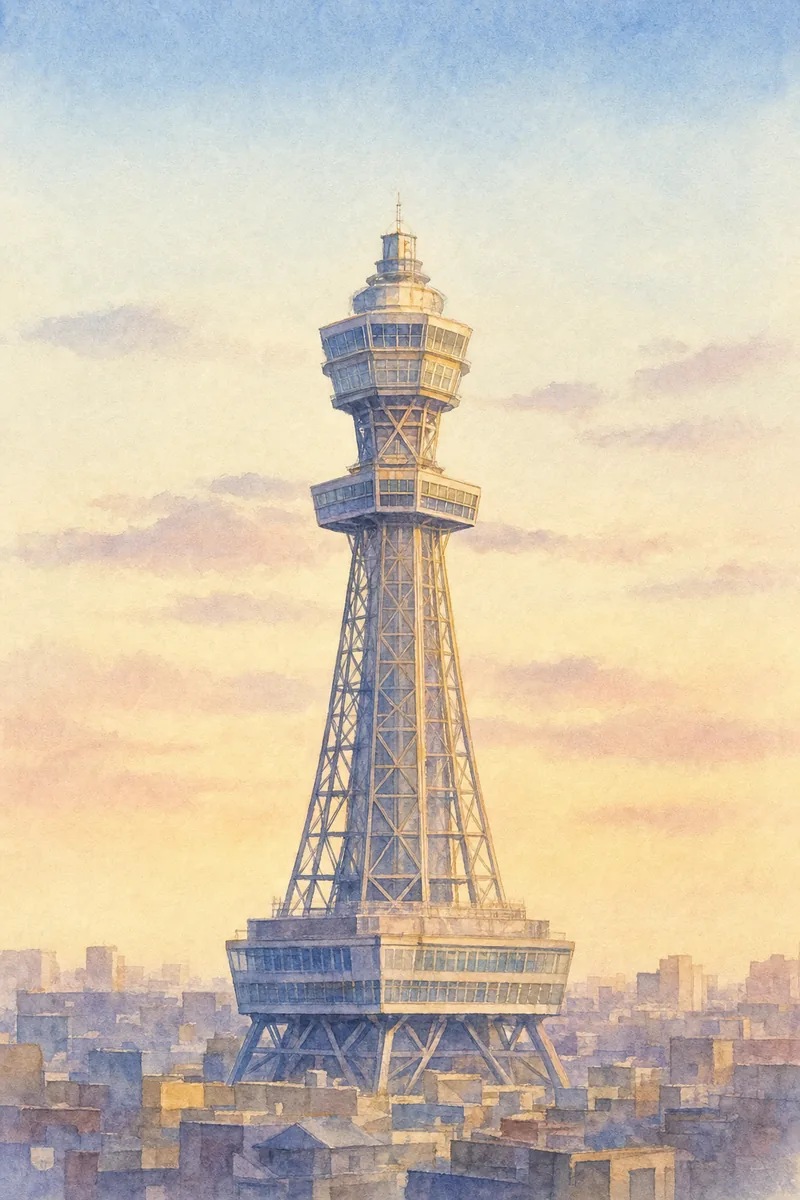 通天閣を描いた絵